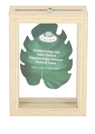 A6 Floating Photo Frame - Natural Wood - Esscheret Design