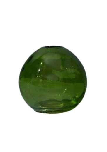 Glass Sphere Vase - Green - Satchville