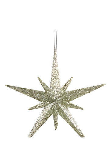 Gold Glitter Star Hanging Decoration - Heaven Sends