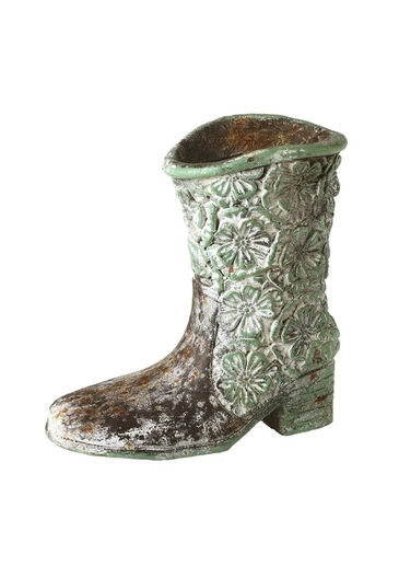 Rustic Ceramic Cowboy Boot Plant Pot - Heaven Sends