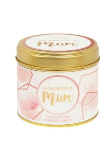 Scented Candle In Tin - Wonderful Mum Gift - Shearer Candles