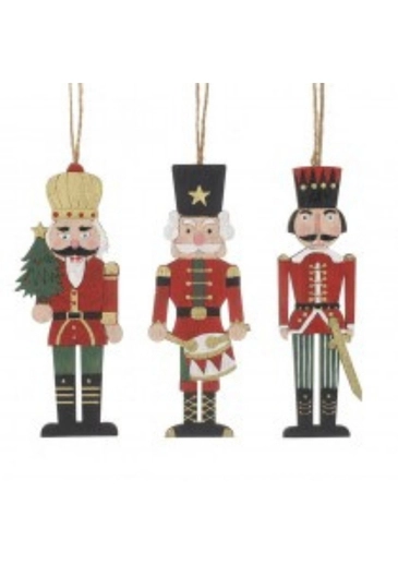 Wooden Nutcracker Hanging Decoration - Heaven Sends